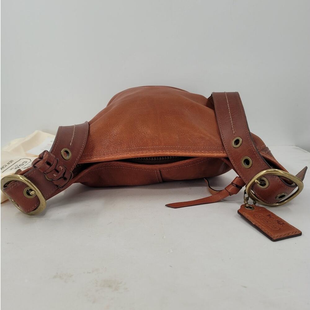 Coach Bleecker Saddle Leather Tattersall Bucket Shoulder Bag 11422 w/Dust Bag - Picture 8 of 15